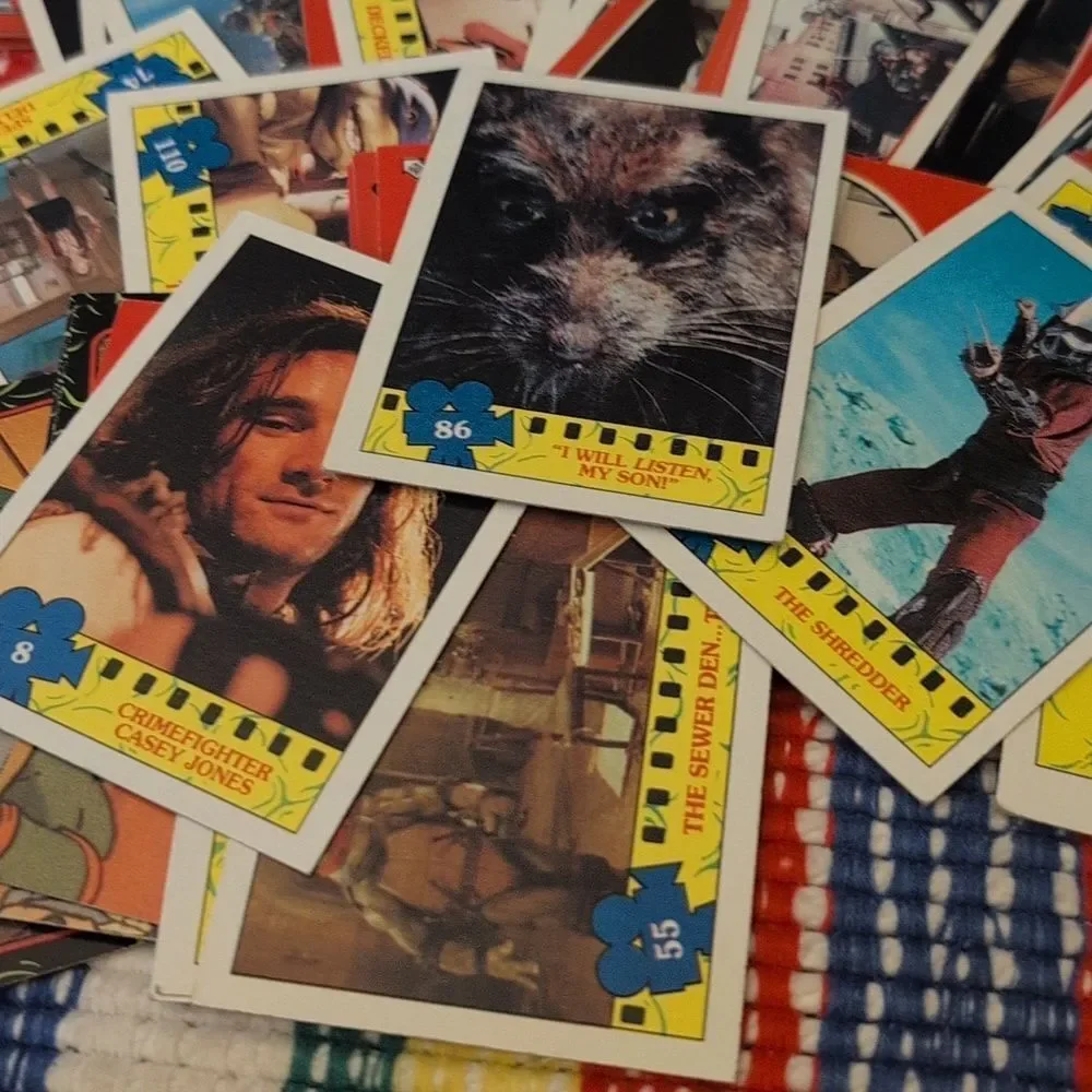 Vintage Teenage Mutant Ninja Turtle Movie Trading‎ Cards Collection
